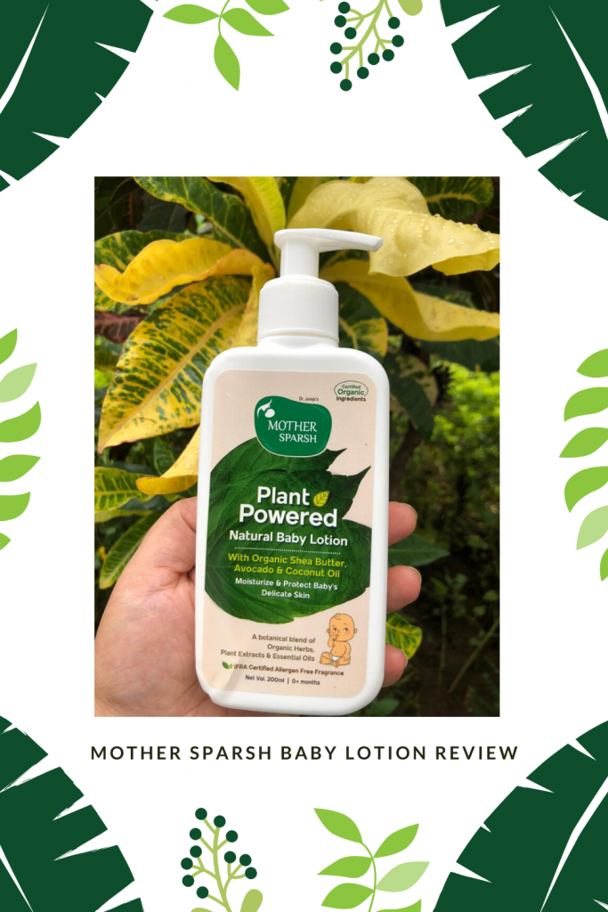 MOTHER SPARSH BABY LOTION REVIEW