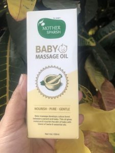 mother sparsh baby massage oil